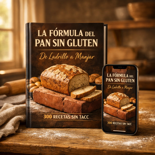 300 recetas de pan sin gluten + 12 BONOS de regalo 🎁
